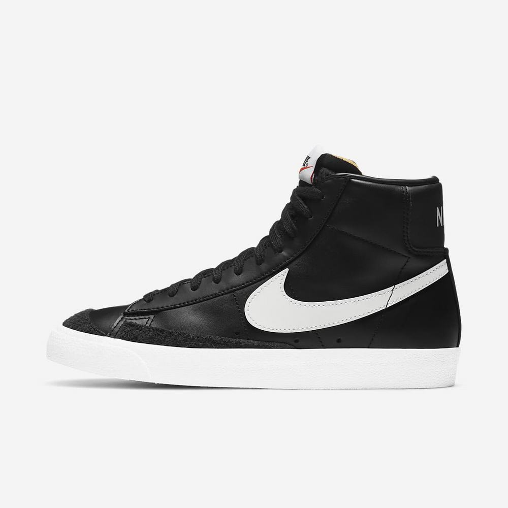 Basket Montante Nike Blazer Mid '77 Noir 1709-248 Black/Black/Black/White Femme | OPJ-01279866